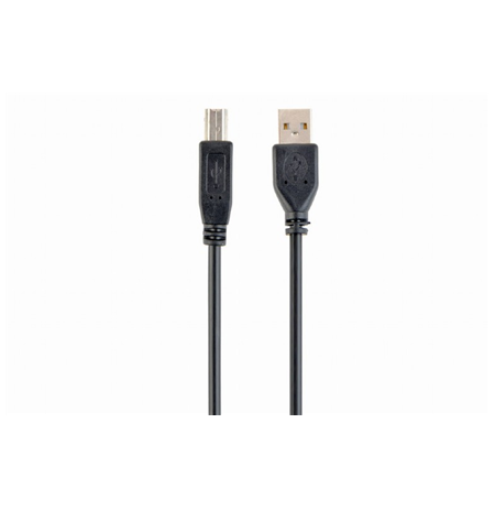 Gembird Cable USB2 AM-BM 1 m, Black, USB B, USB A