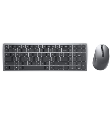 Dell KM7120W Keyboard and Mouse Set, Wireless, Batteries included, EN/LT, Titan Gray