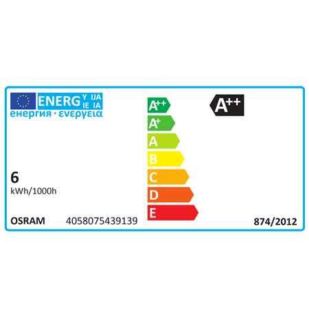 Osram Parathom Retrofit Classic B 60 E14, 6 W, Warm White, 60 W, 6kWh/1000h, 806 lm