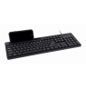 Gembird Multimedia keyboard with phone stand KB-UM-108	 USB Keyboard, Wired, US, Black