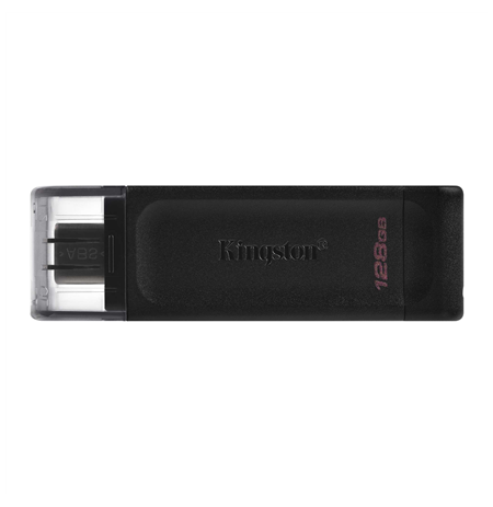 Kingston USB Flash Drive DataTraveler 70 128 GB, USB 3.2 Gen 1 Type-C, Black