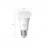 Philips Hue W 9W A60 E27 2pcs pack