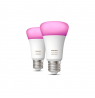 Hue WCA 6.5W A60 E27, 2pcs pack | E27 | 6.5 W | RGBW 2000-6500K | Bluetooth and Zigbee