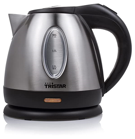 Tristar Jug Kettle WK-1323 Standard, 1500 W, 1.2 L, Stainless steel, 360° rotational base, Silver