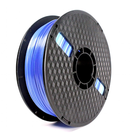 Flashforge Filament, PLA Silk Ice 3DP-PLA-SK-01-ICE	 1.75 mm diameter, 1kg/spool, Ice blue + Dark blue