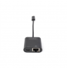 Digitus USB-Type-C Gigabit Ethernet Adapter + PD with power delivery function DN-3027	 Black