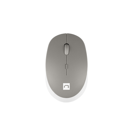 Natec Mouse Harrier 2 	Wireless, White/Grey, Bluetooth