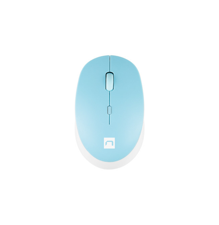 Natec Mouse Harrier 2 	Wireless, White/Blue, Bluetooth