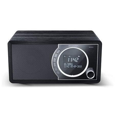 Sharp DR-450(BK) Digital Radio, FM/DAB/DAB+, Bluetooth 4.2, Alarm function, Midnight Black