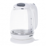 Mesko Kettle MS 1302w Electric, 2200 W, 1.7 L, Glass, 360° rotational base, White