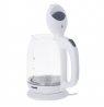 Mesko Kettle MS 1302w Electric, 2200 W, 1.7 L, Glass, 360° rotational base, White