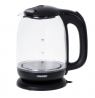 Mesko Kettle MS 1302b Electric, 2200 W, 1.7 L, Glass, 360° rotational base, Black