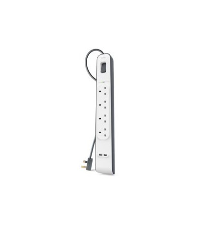 Belkin BSV401VF2M surge protector White 4 AC outlet(s) 2 m