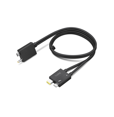 Lenovo ThinkPad Thunderbolt 4 WorkStation Dock Split Cable 4X91K16970 Black, 0.7 m