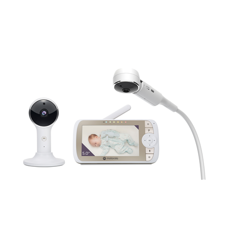 Motorola Full HD Wi-Fi Video Baby Monitor with Crib Mount  VM65X CONNECT 5.0" White/Gold