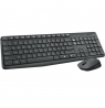 Logitech Wireless Keyboard and Mouse Combo MK235, Grey, US