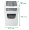 Leitz IQ Slim Office P-4 paper shredder Cross shredding 22 cm White