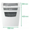 Leitz IQ Home Office P-4 paper shredder Particle-cut shredding 22 cm White