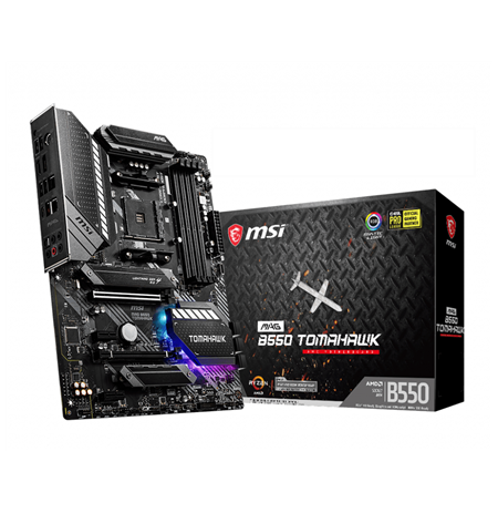 MSI MAG B550 TOMAHAWK Processor family AMD, Processor socket AM4, DDR4, Memory slots 4, Chipset AMD B, ATX