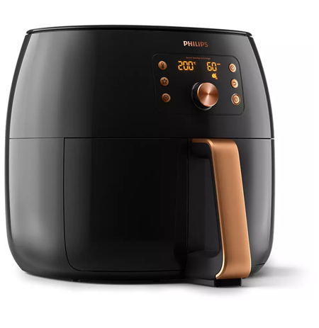 Philips Premium Airfryer XXL HD9867/90 Power 2225 W, Capacity 7.3 L, Smart Sensing Technology, Black