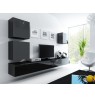 Square cabinet VIGO 50/50/30 black/black gloss