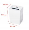 HSM Pure 530 paper shredder Particle-cut shredding 55 dB 30 cm White