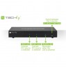 Techly IDATA DP-KVM2 KVM switch Black