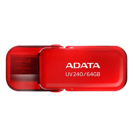 ADATA USB Flash Drive UV240 64 GB USB 2.0 Red